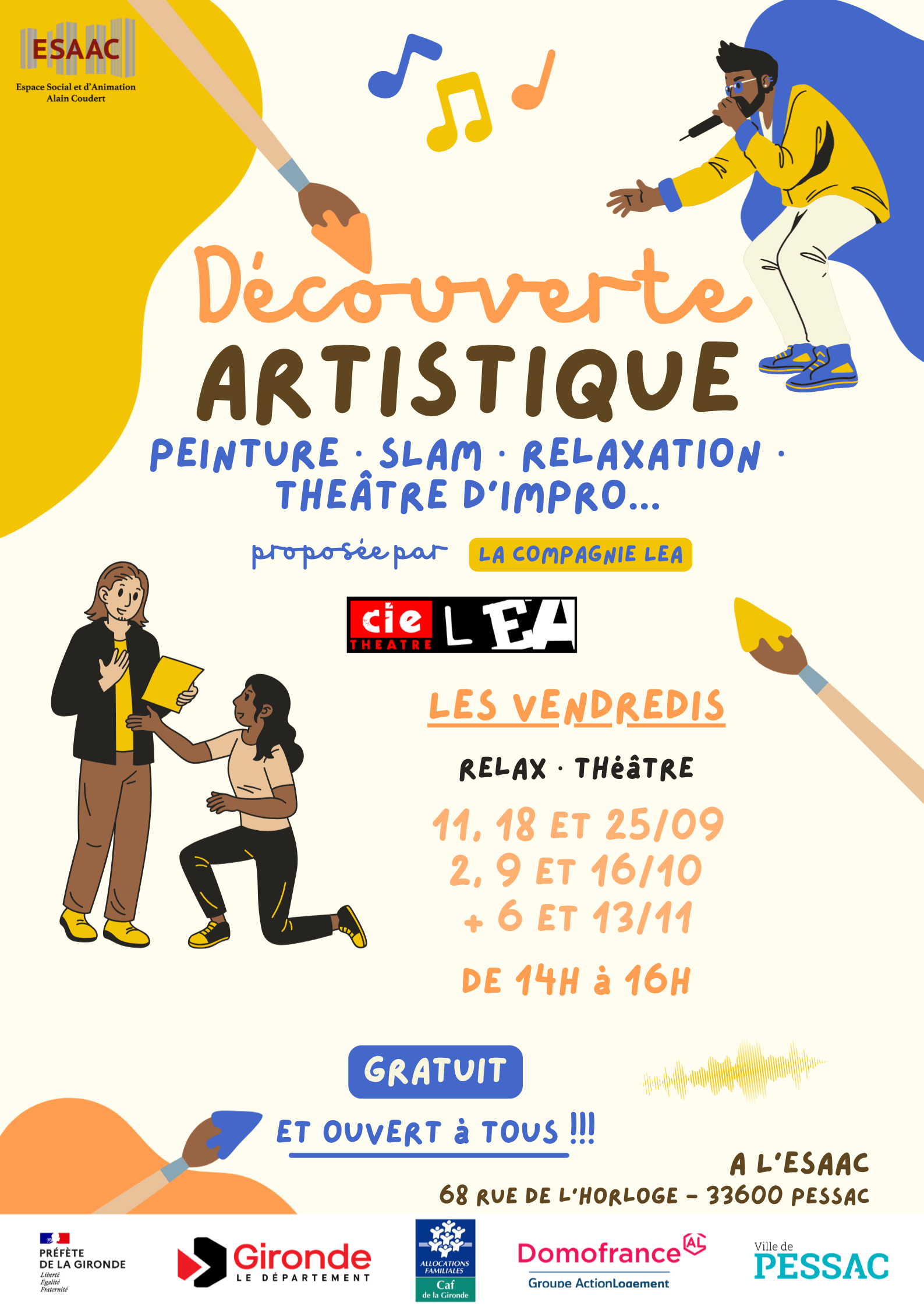 Ateliers artistique - éveil et confirmé